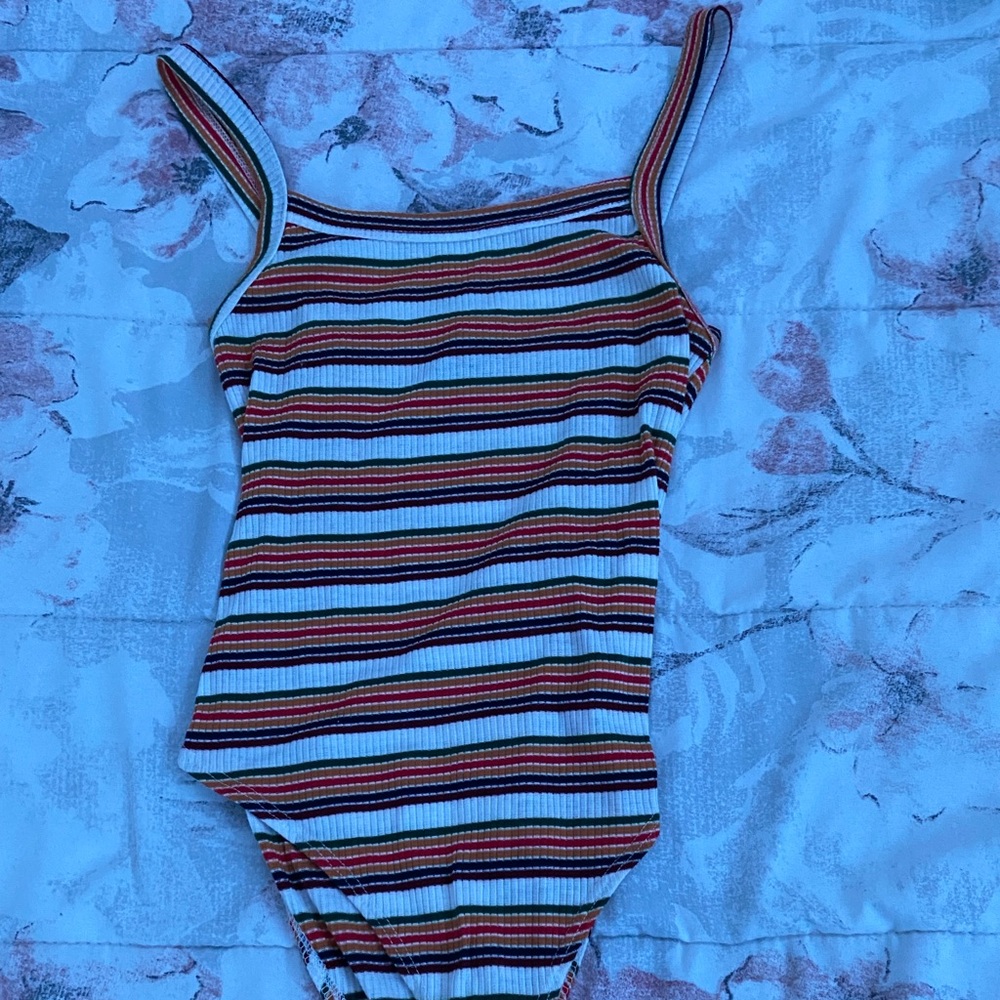 Multicolored Forever 21 Bodysuit